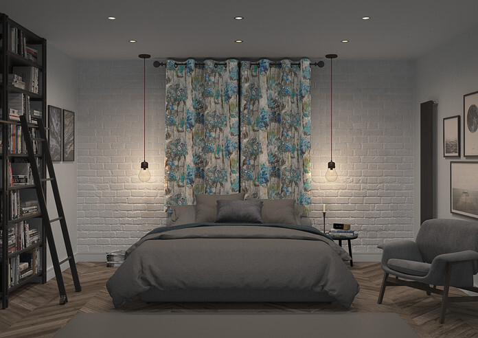 Camden, Blue - Made to Measure Curtains - Image 7